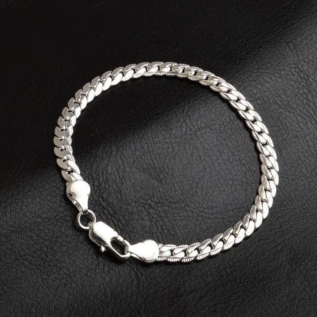 Wucifang Jewelry Armband, 925 Silber, Vintage, 20cm, Unisex - Bild 1