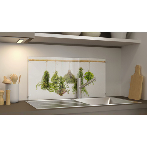 NOVADOORS Glasboard Dried Herbs, Wandbild aus Glas in Mehrfarbig, Rechteckig - Bild 1