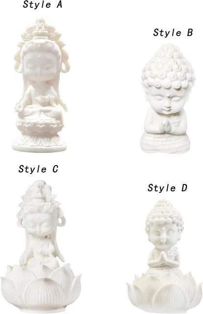Homyl Buddha Figur als dekorative Statue für das Auto Armaturenbrett oder als Tischdekoration - Bild 1