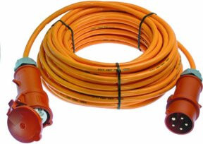 AS Schwabe CEE-Verlängerungskabel 32A Orange 25m H07BQ-F 5G4 400V IP44 - Bild 1