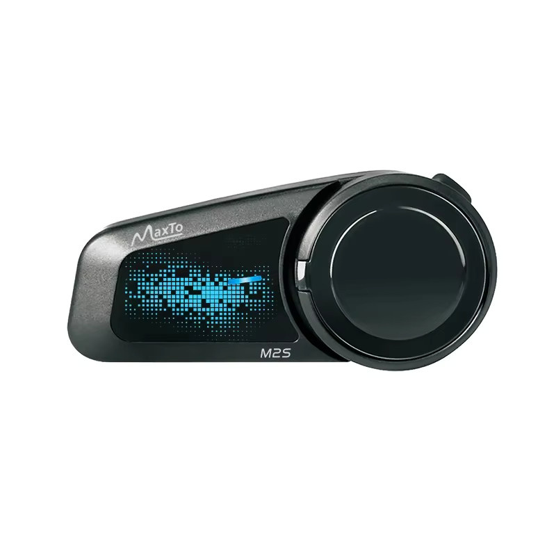 Maxto M2S Motorradhelm-Intercom Bluetooth-Headset mit Geräuschunterdrückung und Musikplayer in Schwarz, IP67 wasserdicht - Bild 5