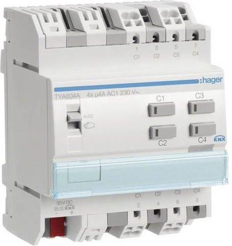 Hager Jalousieaktor TYA604A in Weiß - Bild 1