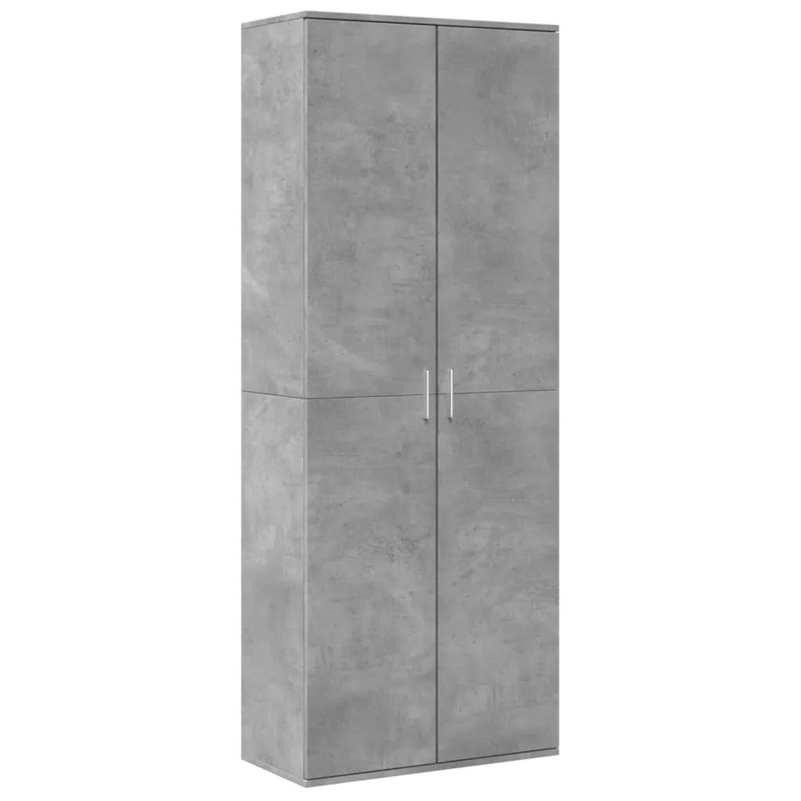 vidaXL Highboard Betongrau aus Holzwerkstoff B/T/H: 70 x 35 x 180 cm - Bild 2