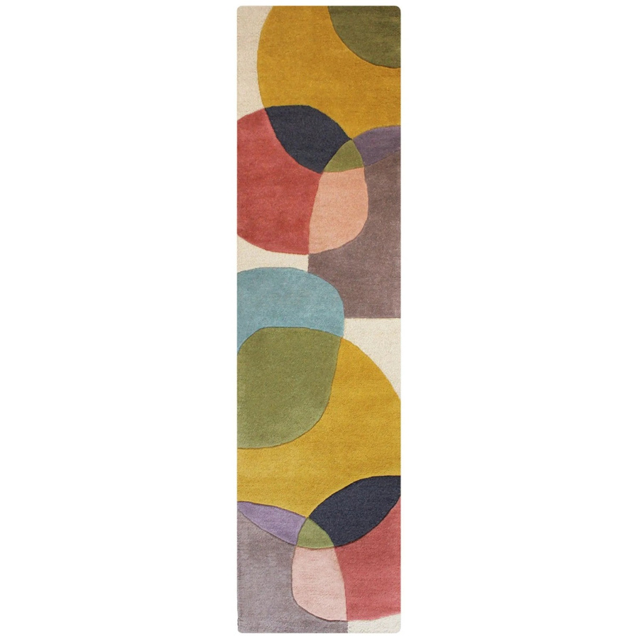 Flair Rugs Wollteppich Glow Handgetuftet Modern Bunt B/T: 60 x 230 cm - Bild 2