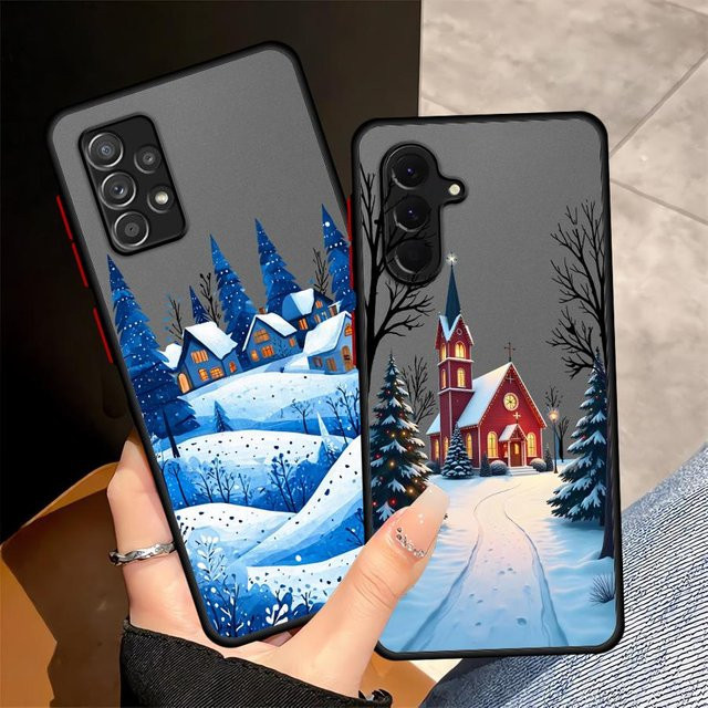 Soft Cover Handyhülle für Samsung Galaxy A52 A71 A21 A36 A22 A23 A32 A73 A25 A26 A56 A72 A31 mit Weihnachtsmann Motiv in Multicolour - Bild 1