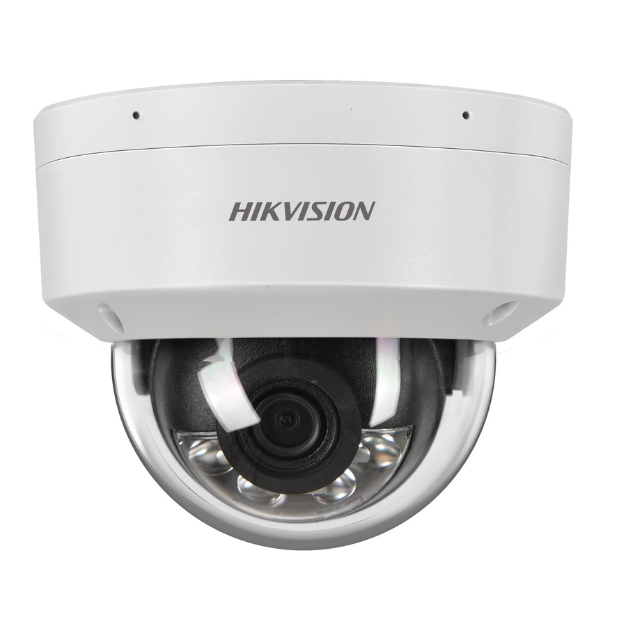 Hikvision DS-2CD1183G2-LIUF 8MP IP-Dome-Netzwerkkamera in Weiß mit integriertem Mikrofon, Dual-Light 4K Smart Hybrid Light und SD-Kartensteckplatz - Bild 2