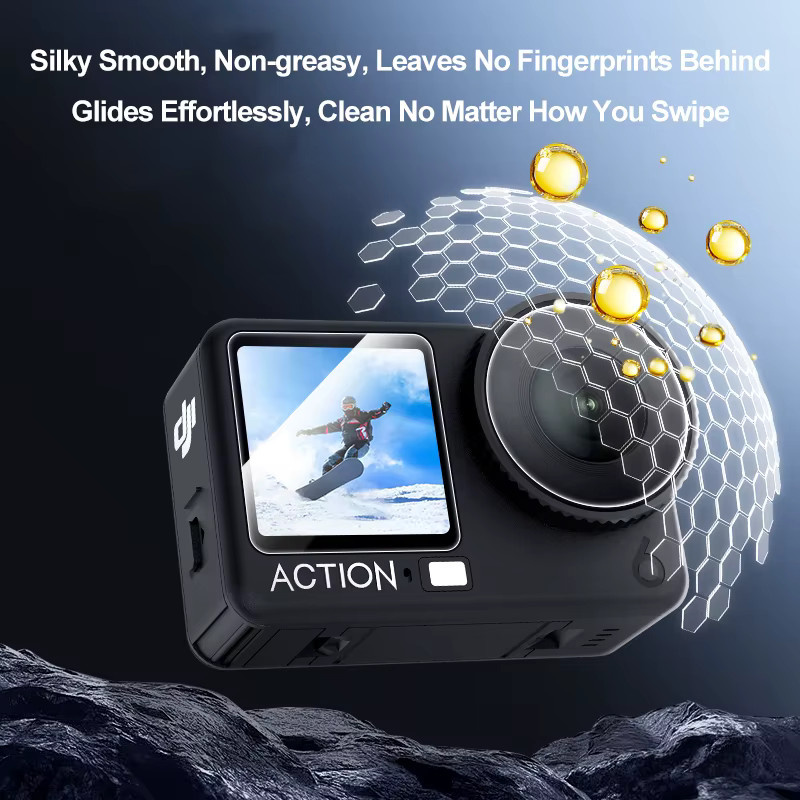 DJI OSMO Action 6 Displayschutzfolien-Set aus gehärtetem Glas, transparent - Bild 2