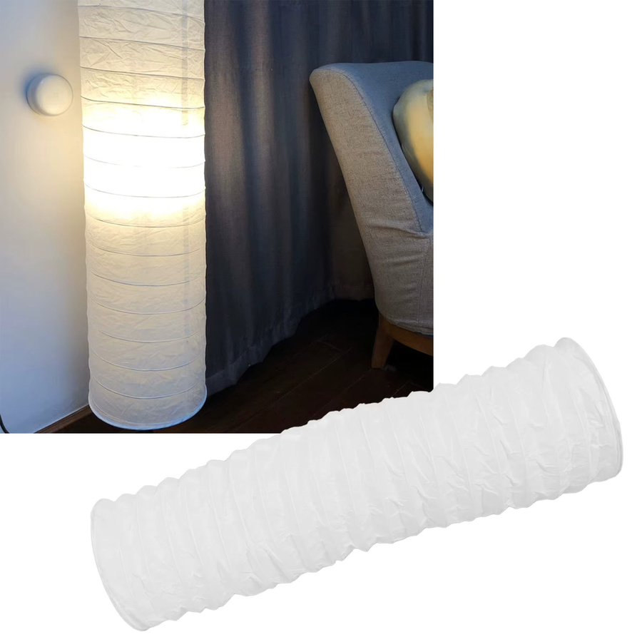 VGEBY Rice Paper Lampenschirm für Stehlampen, Zylinderform, Weiß, Höhe: 94 cm - Bild 3