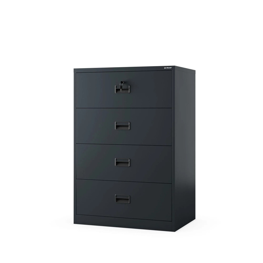 JAN NOWAK Metall-Karteischrank SARA XL V4 in Anthrazit, B/T/H: 132 x 90 x 60 cm - Bild 2