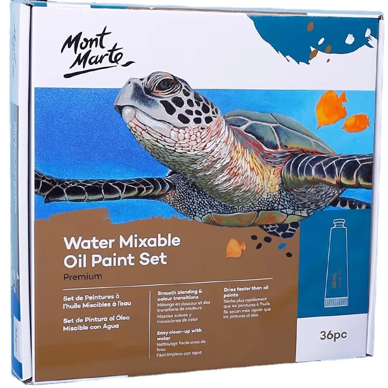 Professionelles wasserlösliches Ölfarben-Set mit 36 Farben, 18 ml pro Farbe, geruchlos und sicher für deine Kunstprojekte - Bild 5