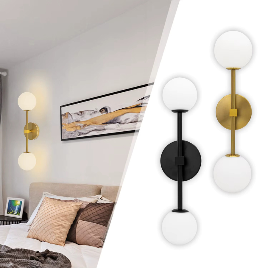 OSABO Moderne G9-LED-Wandleuchte aus Aluminium in Weiß für Innenbereiche wie Wohnzimmer, Schlafzimmer und Flur - Bild 1