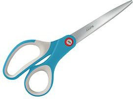 LEITZ Schere Cosy Titan 5332 in Blau mit ergonomischem Griff für Links- und Rechtshänder, Länge: 20,5 cm - Bild 1