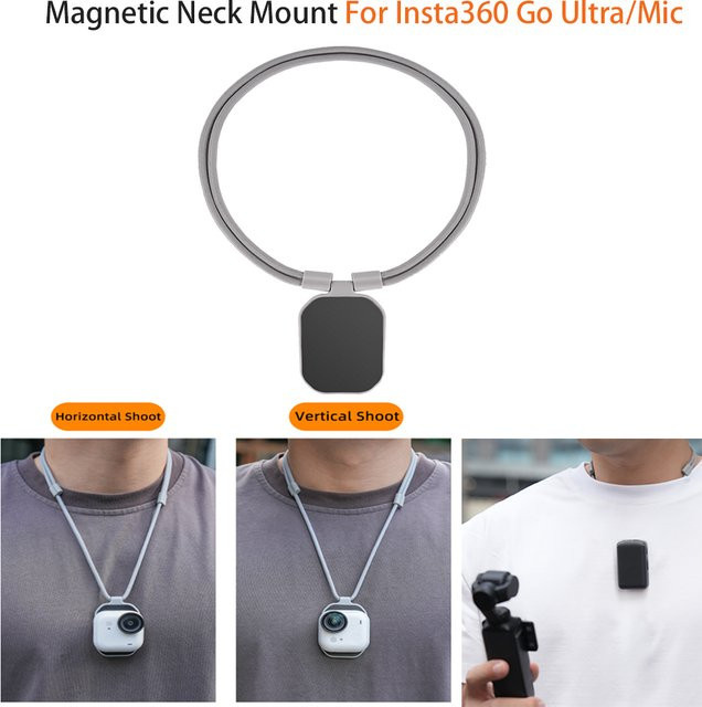 Insta360 POV Magnetischer Halterungsadapter mit Trageband für Go Ultra Kamerazubehör - Bild 1