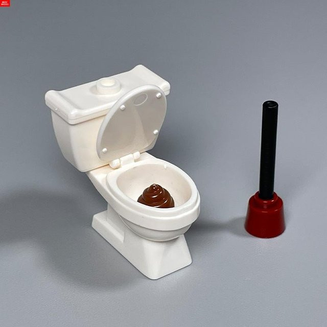 Yiran toy Zombie Waschraum Badezimmer WC Bausteine für 6–12 Jahre - Bild 1
