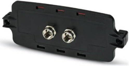 Phoenix Contact Frontplatte ECS-P-122X169-S-UV1-2M12 2230010 Schwarz B: 16,3 cm, H: 6,2 cm, T: 3,0 cm - Bild 1