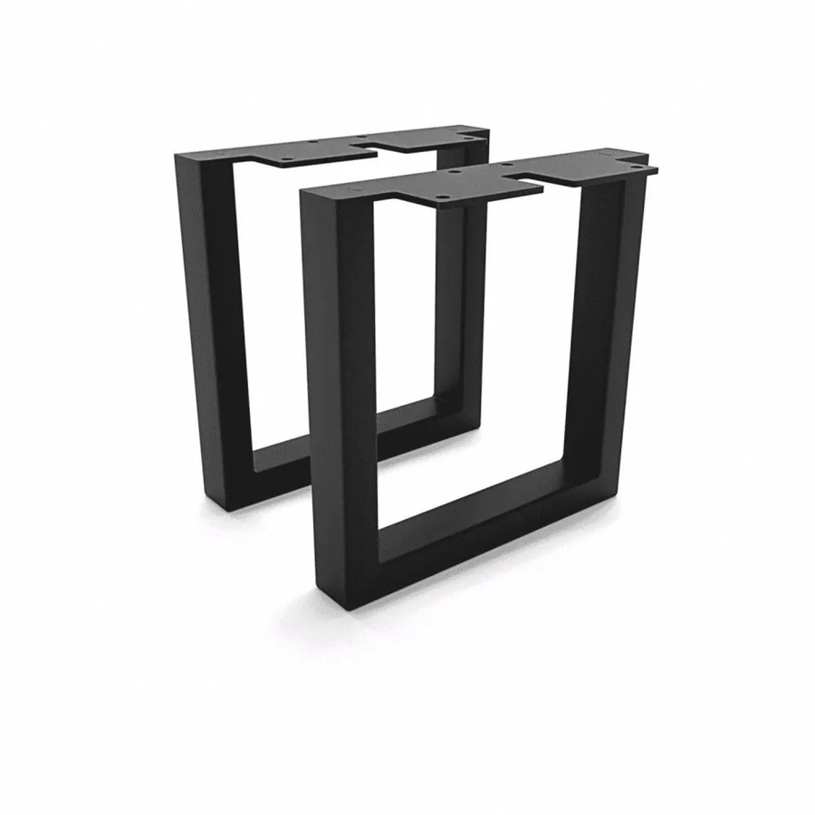 HEVVA Möbelfüße GRAZ 2er Set Schwarz Höhe: 20 cm, Tiefe: 20 cm - Bild 2