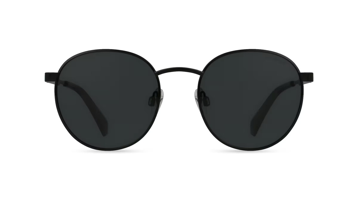 Polaroid PLD 2053/S Sonnenbrille, Vollrand, Oval, Metall, Unisex, schwarz, grau - Bild 1