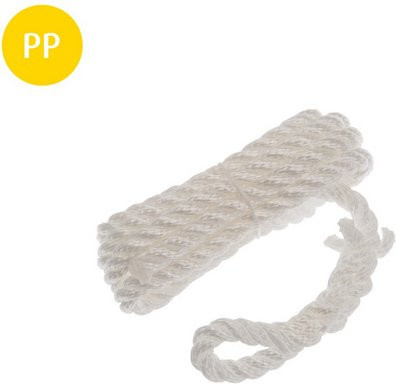 CONACORD Kunststoffbeschichtetes Seil, Farbe: Weiß, Durchmesser: 8 mm, Länge: 1,7 m - Bild 1