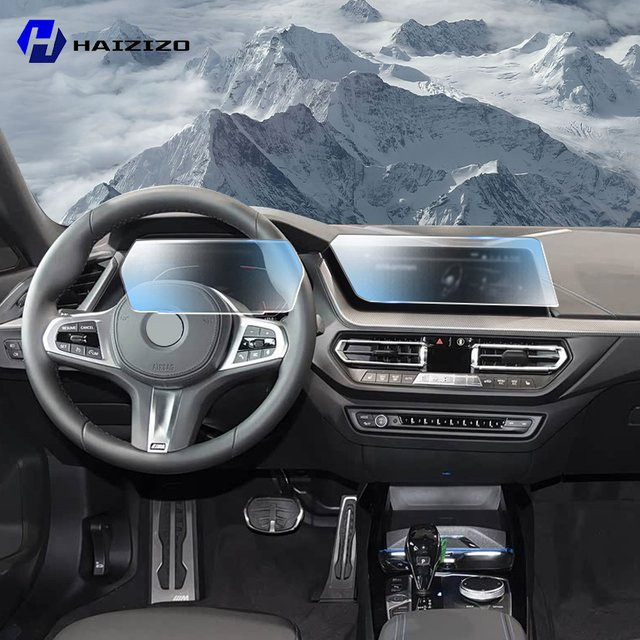 HAIZIZO LCD Bildschirm Schutzfolie für BMW Serie 2 F44 F45 (2019-2023), Matte TPU Anti-Fingerabdruck Folie für Auto-Navigation, Transparent - Bild 1
