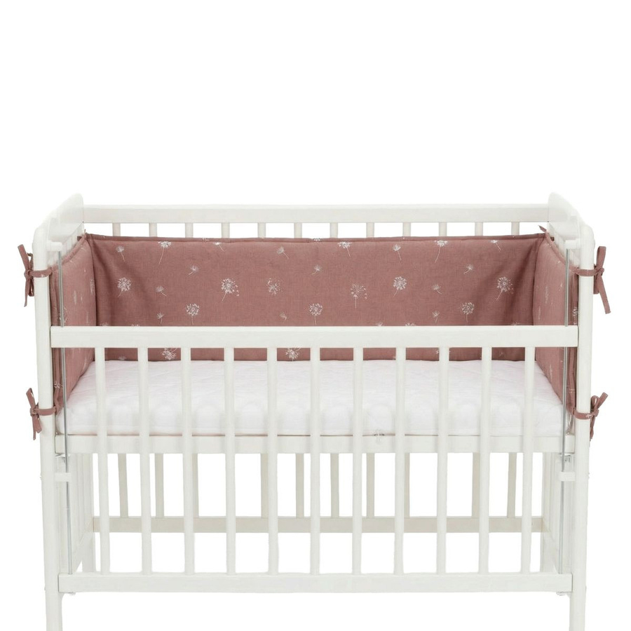 Fillikid Nestchen Nino für Beistellbett mit Pusteblume Design in Rosa, Breite: 175 cm, Höhe: 26 cm - Bild 1
