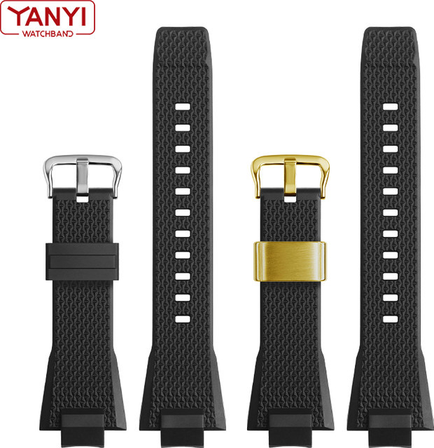 Casio Uhrenarmband Silikon, Schwarz, Herren - Bild 1