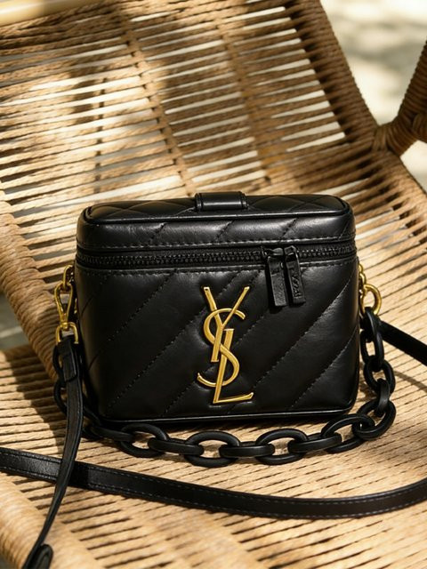 YSL Beauty Kosmetiktasche, Mini Crossbody, Schwarz, Damen - Bild 1