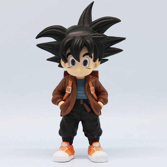 Fashnics Dragon Ball Son Goku Super Saiyan Q Version Figur, 15cm, PVC - Bild 1