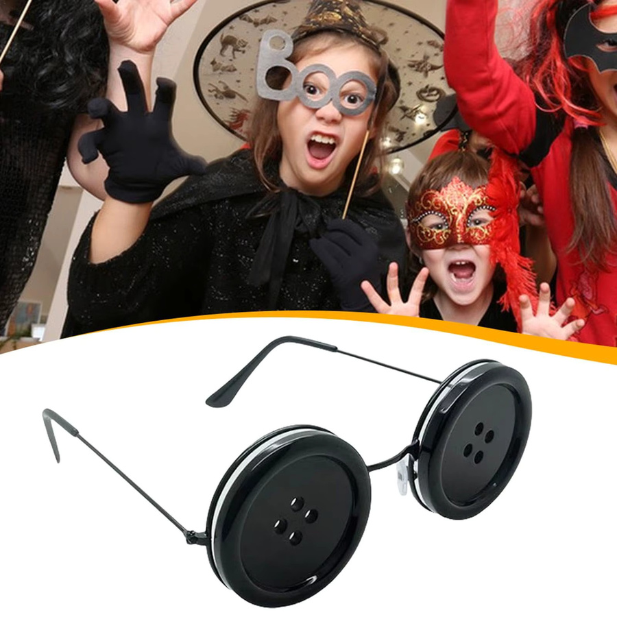 Untior Knopfbrille, Brille, Schwarz, Kunststoff, Set / Bundle - Bild 3