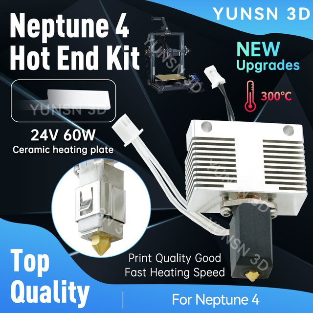 ELEGOO Neptune 4 Pro Hotend Kit Upgrade mit Messing Düse für FDM 3D Drucker - Bild 1