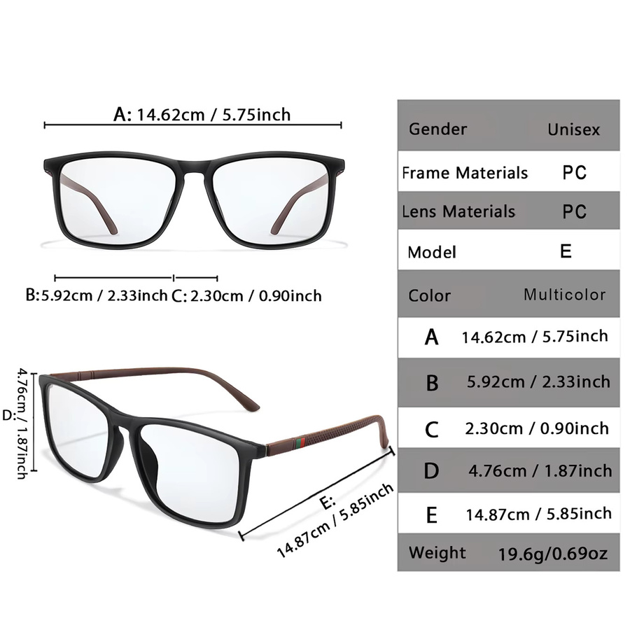 Lesebrille POAT, Vollrand, Kunststoff, schwarz, Unisex, photochrom, Anti-Blaulicht - Bild 2