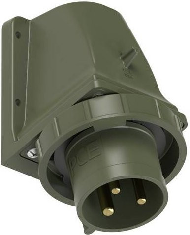 PC Electric Power Twist 5232-6k.u CEE Wandsteckdose 32A 3polig, grün, IP67, bündig montiert - Bild 1