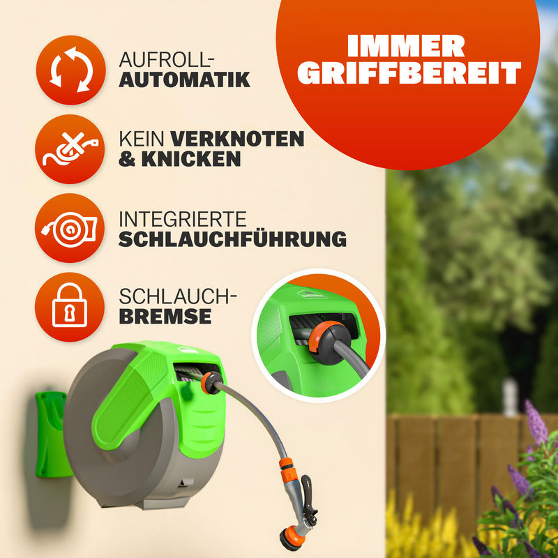 Automatischer Wasserschlauchaufroller mit 30 m Schlauchlänge - Bild 4