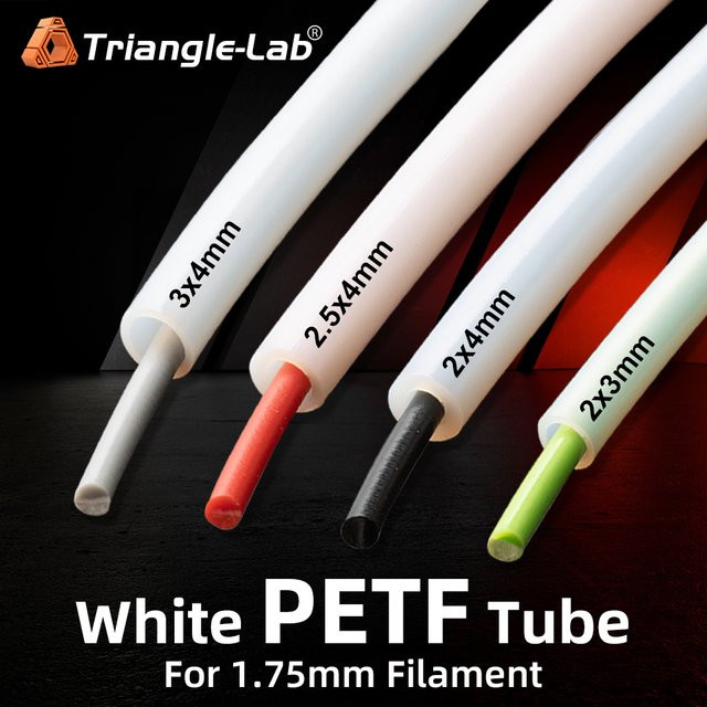 Trianglelab PTFE Rohr Weiß für Bambu Lab BMU Kaninchen MMU 1,75mm Filament Hotend Extruder - Bild 1