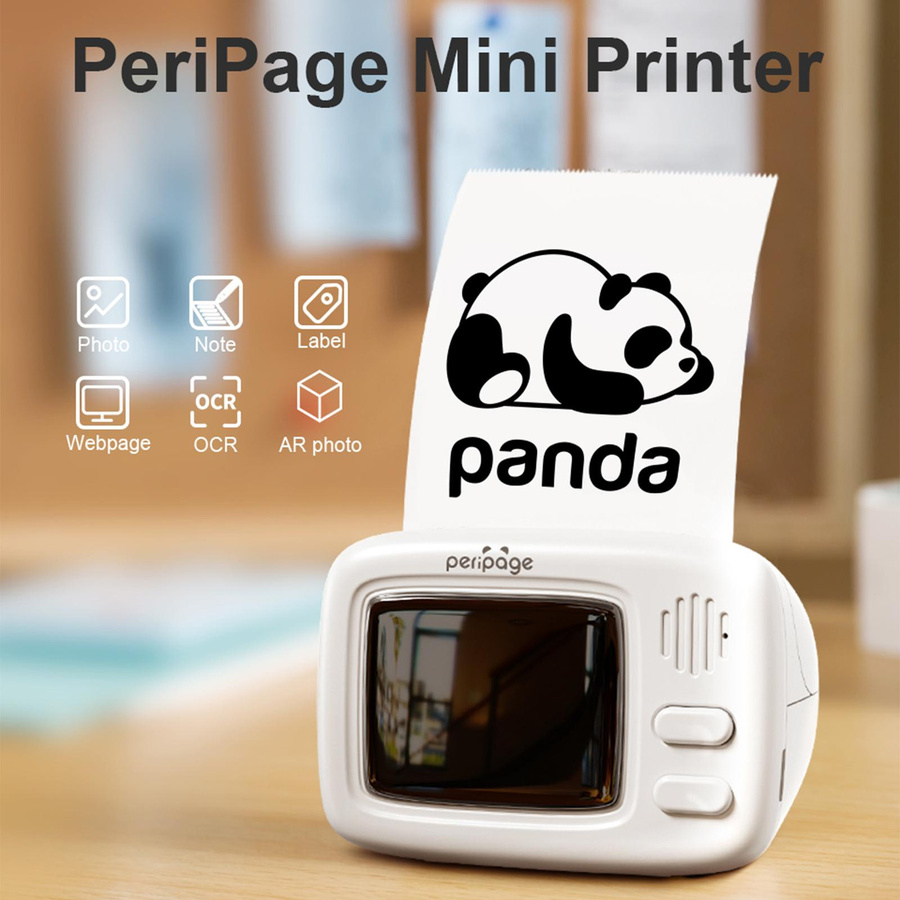 Peripage A2 Mini-Thermodrucker in Weiß mit Bluetooth-Verbindung für Etiketten und DIY-Druck - Bild 5