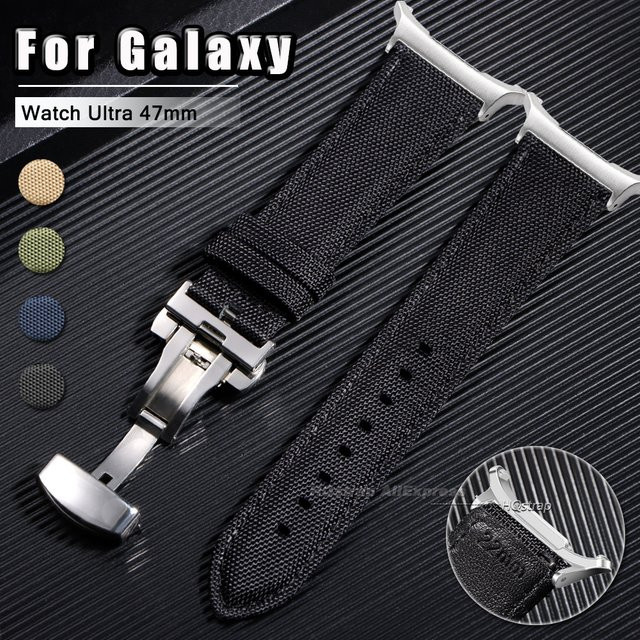 HQstrap Uhrenarmband Nylon-Canvas, Schwarz, Unisex - Bild 1