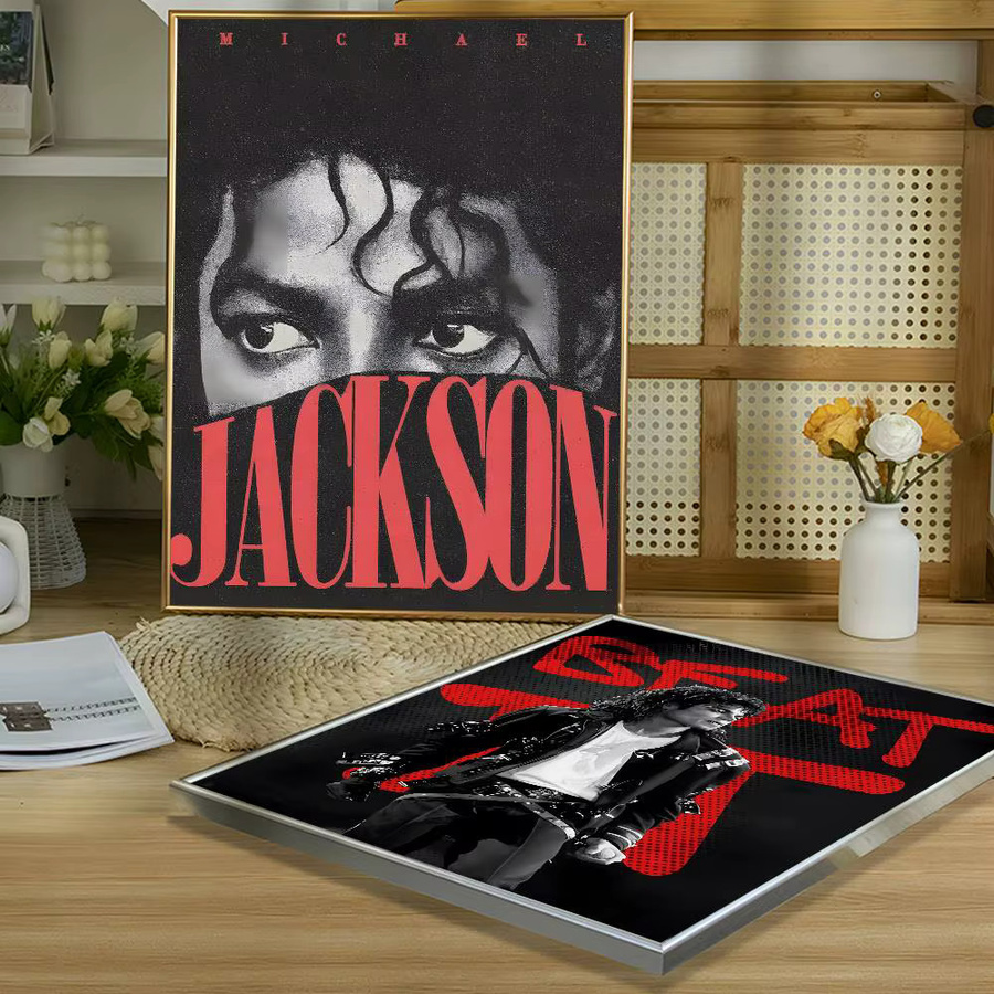 Michael Jackson Vintage-Poster-Aufkleber in Multicolour als wasserfeste Wandkunst für dein Wohnzimmer oder Schlafzimmer - Bild 5