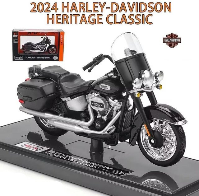 Maisto Harley Davidson Heritage Classic, Motorrad Modell, 1:18 - Bild 1