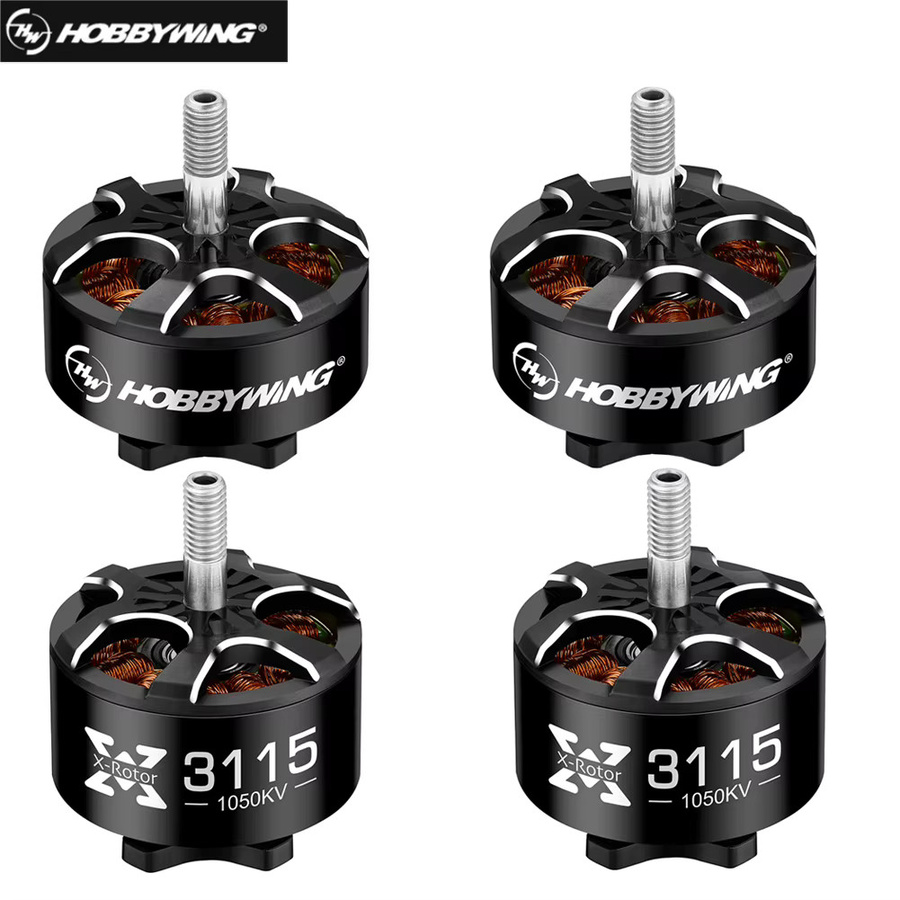 Hobbywing XRotor Brushless Motor, 4-teiliges Set, Metall, Schwarz - Bild 3