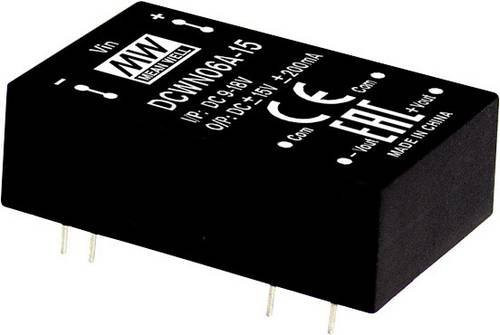 Mean Well DCWN06C-05 DC/DC-Wandlermodul Schwarz 500mA 6W mit 2 Ausgängen - Bild 1