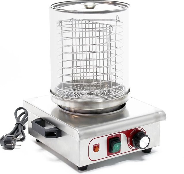 Wiltec Hot Dog Maschine 450W Würstchenwärmer aus Edelstahl in Silber - Bild 1
