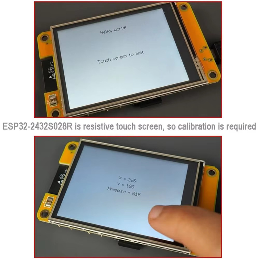DIYmall ESP32-2432S028R ESP32 Entwicklungsboard mit 2,8-Zoll ILI9341 TFT LCD Display und resistivem Touchscreen inklusive Acrylgehäuse - Bild 4