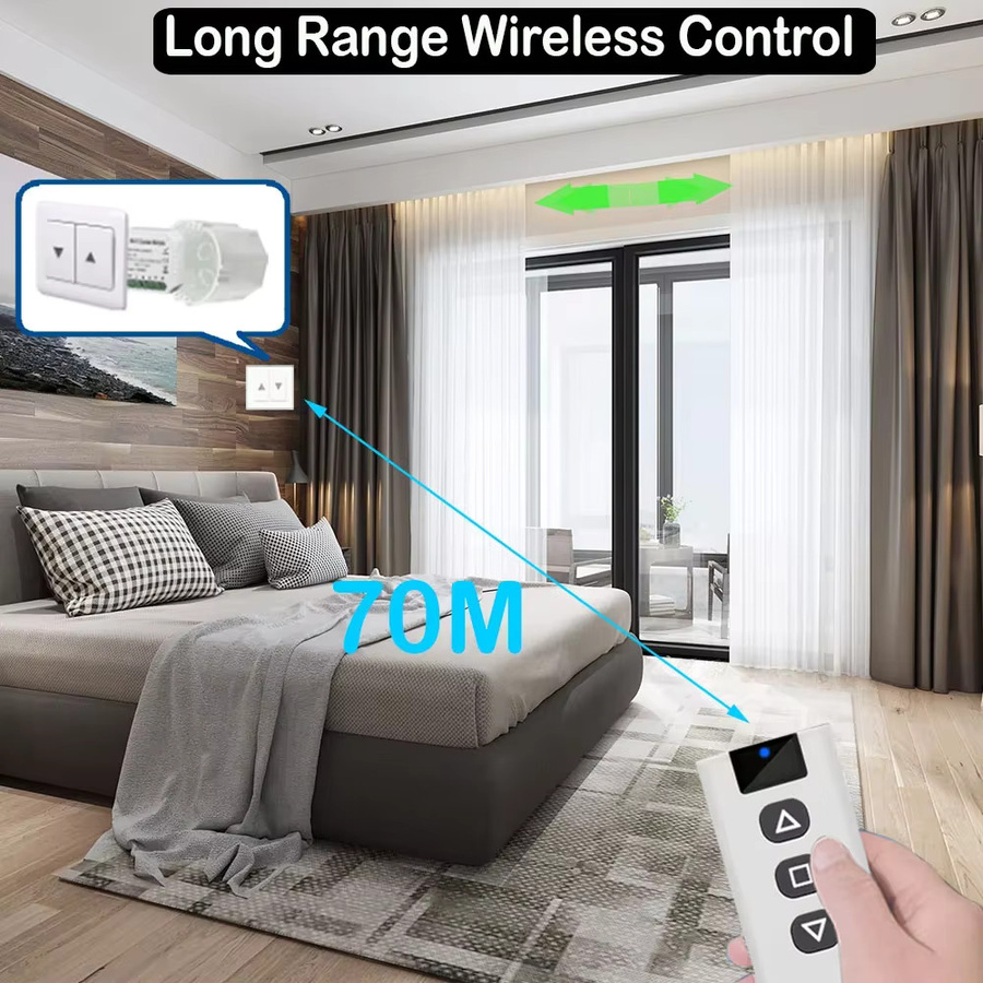 Tuya Smart Life WLAN und RF433 Smart-Schalter für Rolladen, Jalousien und Fensterbeschattungen in Weiß, kompatibel mit Alexa und Google Home - Bild 3