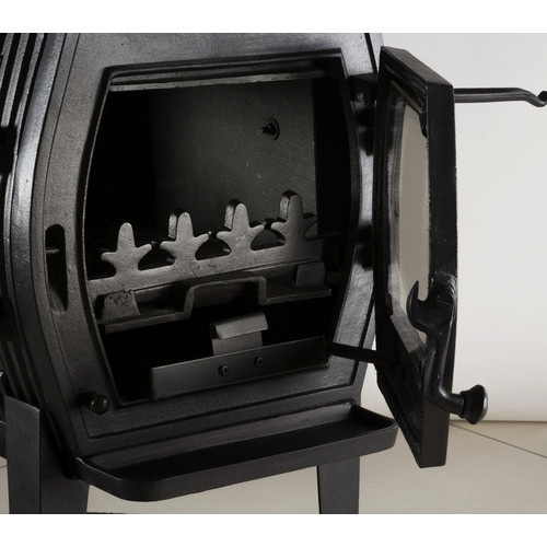 GLOBEFIRE Gussofen Charon I aus Gusseisen in Schwarz mit 7 kW Leistung - Bild 4