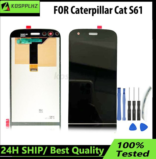Caterpillar Ersatz LCD-Bildschirm für Cat S61 mit 5,2 Zoll Display und Touch Panel in Schwarz - Bild 1