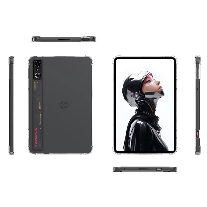 ZTE Nubia RedMagic Astra Gaming Tablet 3 Pro Schutzhülle mit Slim Airbags in Transparent, weiche TPU-Hülle für 9,06 Zoll Displays - Bild 3
