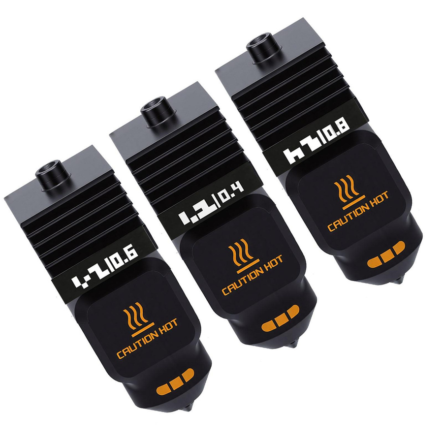 3er Set Heißend-Kit Ersatz für Bambu Lab P2S H2D H2S H2C 3D-Drucker mit hoher Durchflussrate, Düsenstärken 0,4 mm, 0,6 mm und 0,8 mm - Bild 5