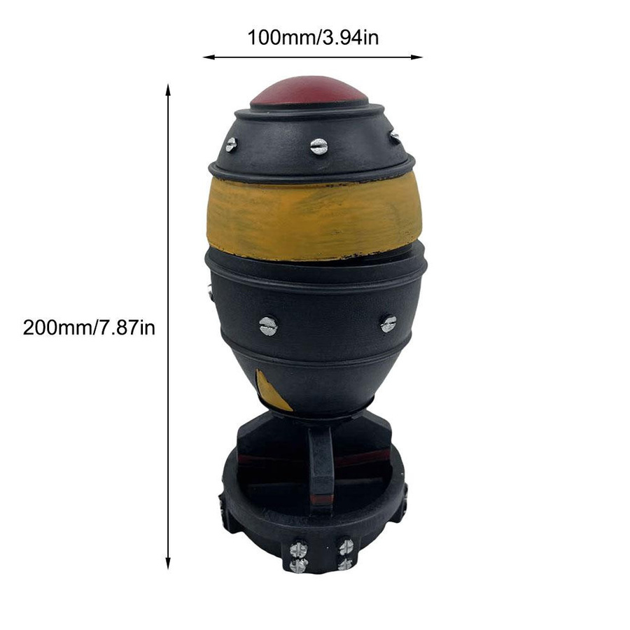 Yiran Furniture Raketenmodell Atombombe Harz Schreibtischdekoration - Bild 4
