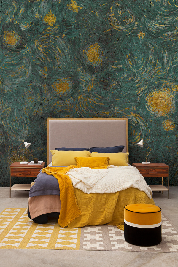Coordonne Wandbild Vincent Emerald in Grün mit abstraktem botanischem Design - Bild 1