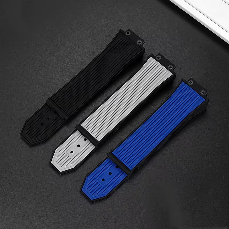 HUBLOT Uhrenarmband Silikon, 27 mm, 17 mm, Schwarz - Bild 1