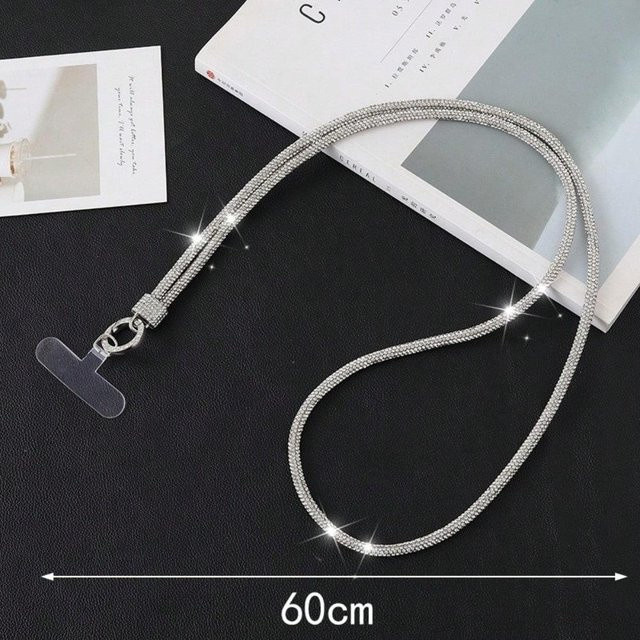 Handy-Anhänger Lanyard, Strass, 2 bunt - Bild 1